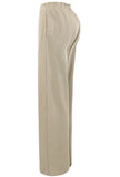 Wide Leg Tracksuit Bottoms In Beige