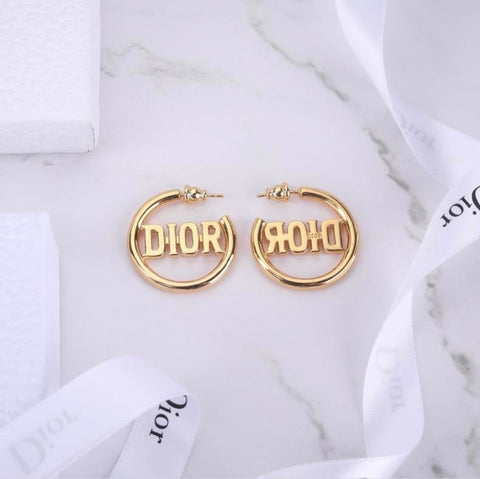 Pre Order Gold Inspired D Hoop Earrings